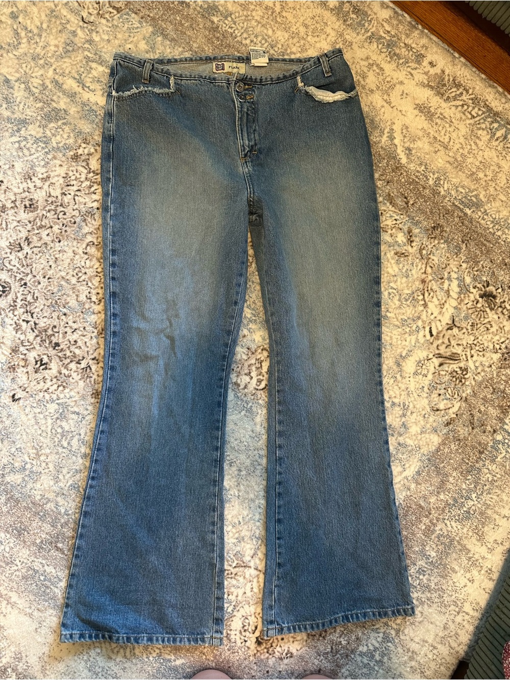 Faded Glory Medium Blue Flare Jeans